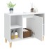 Armario para lavabo madera contrachapada blanco 80x33x60