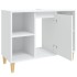 Armario para lavabo madera contrachapada blanco 80x33x60