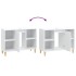 Armario para lavabo madera contrachapada blanco 80x33x60