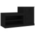 Mueble zapatero madera contrachapada negro 100x42x60