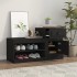 Mueble zapatero madera contrachapada negro 100x42x60