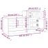 Mueble zapatero madera contrachapada negro 100x42x60