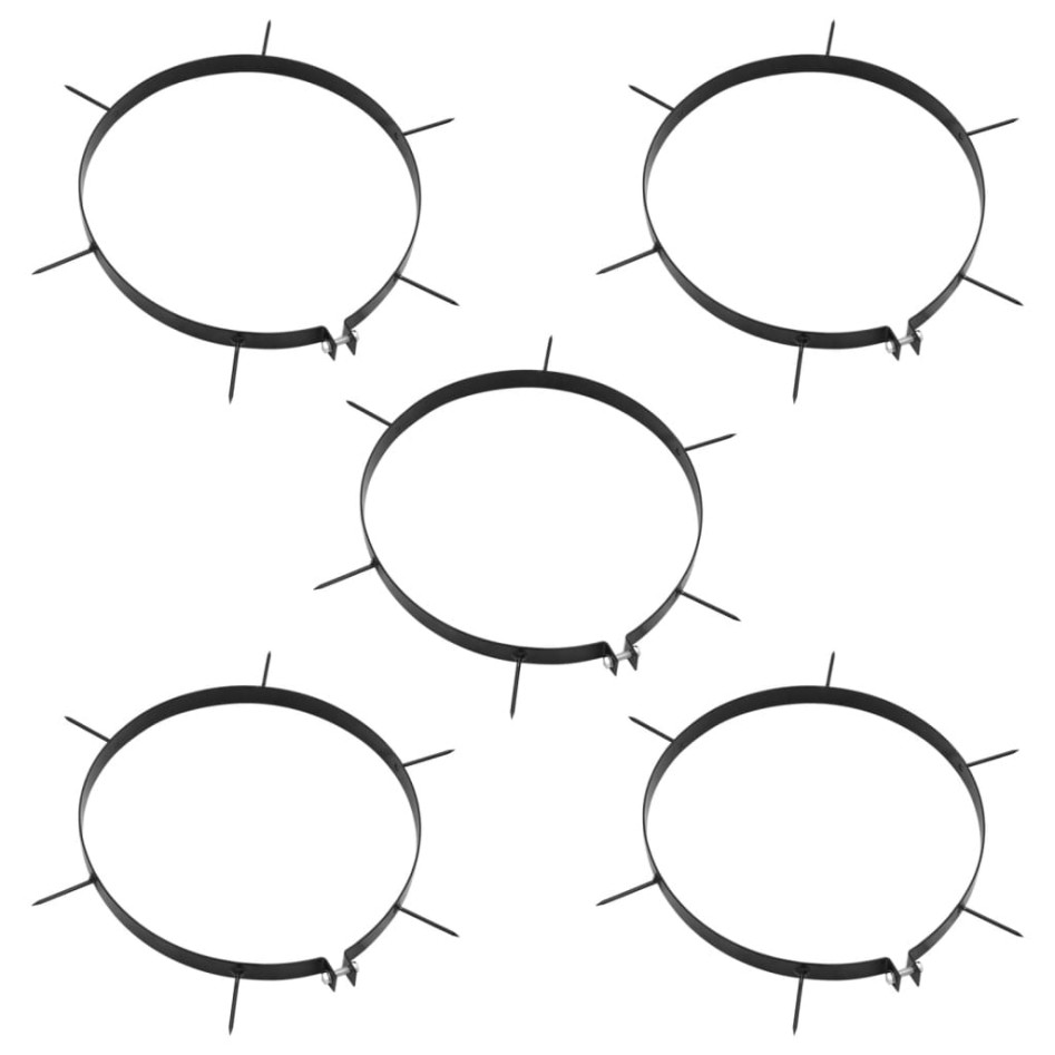 Abrazadera para aireador césped con pinchos 5 uds hierro