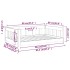 Cama para perros madera maciza de pino 95,5x65,5x28
