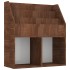 Revistero niños madera contrachapada marrón roble 71x30x78,5