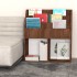 Revistero niños madera contrachapada marrón roble 71x30x78,5