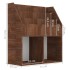 Revistero niños madera contrachapada marrón roble 71x30x78,5