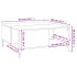 Mesa de centro madera contrachapada blanco brillo 80x80x36,5