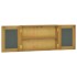 Mueble con espejo madera maciza de teca 60x10x40