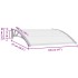 Marquesina para puerta PC 120x100