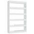 Estantería/divisor de espacios blanco brillante 100x30x166
