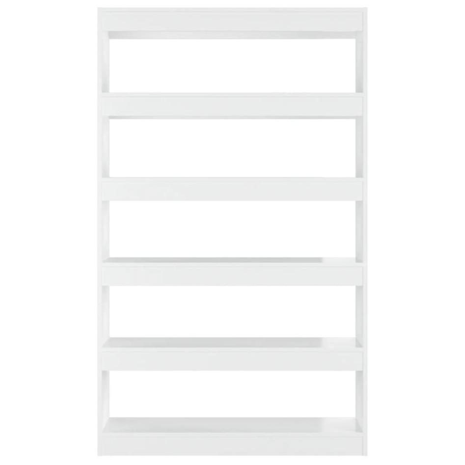 Estantería/divisor de espacios blanco brillante 100x30x166