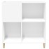 Mueble para discos madera contrachapada blanco 84,5x38x89