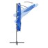 Sombrilla jardín voladiza palo aluminio azul azure 250x250