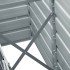 Arriate de jardín de acero galvanizado gris 240x40x45