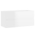 Mueble de lavabo madera ingeniería blanco brillo 90x38,5x45