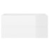 Mueble de lavabo madera ingeniería blanco brillo 90x38,5x45