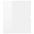 Mueble de lavabo madera ingeniería blanco brillo 90x38,5x45