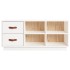 Banco zapatero madera maciza de pino blanco 100x34x45
