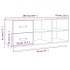 Banco zapatero madera maciza de pino blanco 100x34x45