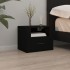 Mesitas de noche de pared 2 uds negro 50x36x40