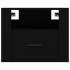Mesitas de noche de pared 2 uds negro 50x36x40
