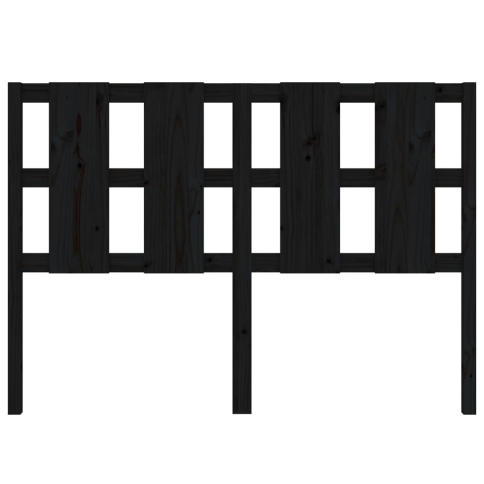 Cabecero de cama madera maciza de pino negro 145,5x4x100