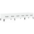 Mueble de TV madera contrachapada blanco brillo 150x34,5x30