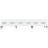 Mueble de TV madera contrachapada blanco brillo 150x34,5x30