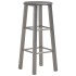 Taburetes de cocina 2 unidades MDF gris