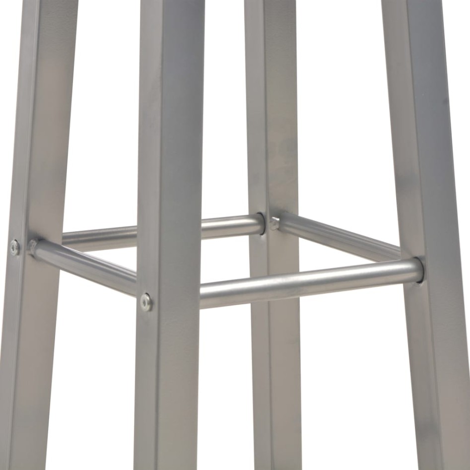 Taburetes de cocina 2 unidades MDF gris