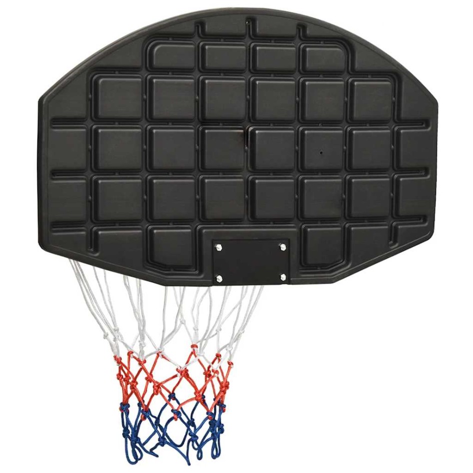 Tablero de baloncesto polietileno negro 71x45x2