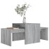 Set mesa de centro madera de ingeniería gris Sonoma
