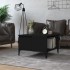 Mesa de centro madera contrachapada negro 55x55x36,5