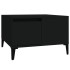 Mesa de centro madera contrachapada negro 55x55x36,5
