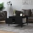 Mesa de centro madera contrachapada negro 55x55x36,5