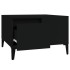 Mesa de centro madera contrachapada negro 55x55x36,5