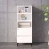 Aparador alto madera contrachapada blanco 40x36x110