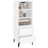 Aparador alto madera contrachapada blanco 40x36x110