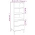 Aparador alto madera contrachapada blanco 40x36x110