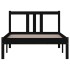 Estructura de cama sin colchón madera maciza negro 90x200