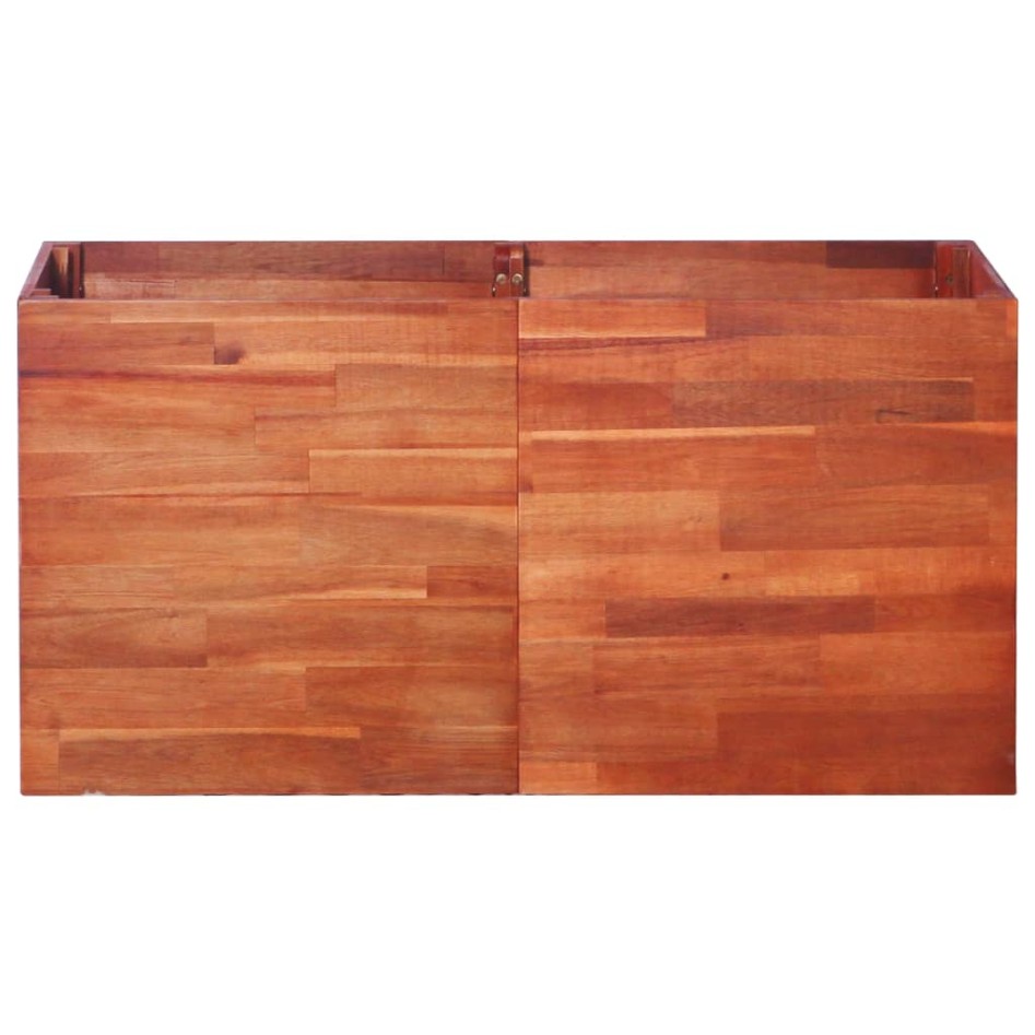 Arriate de madera de acacia 100x50x50