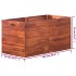 Arriate de madera de acacia 100x50x50