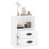 vidaxL Mesita de noche blanco brillante 43x36x60