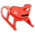 Trineo con asiento polipropileno rojo 102,5x40x23
