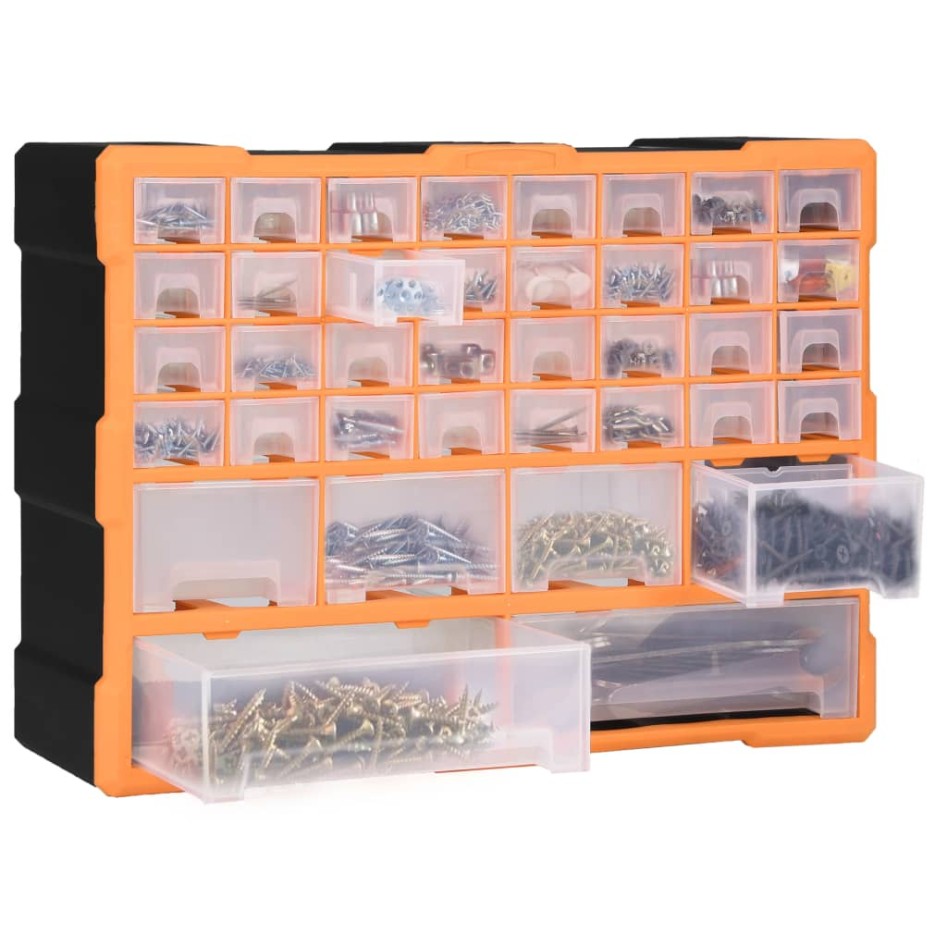 Organizador multicajones con 38 cajones 52x16x37,5