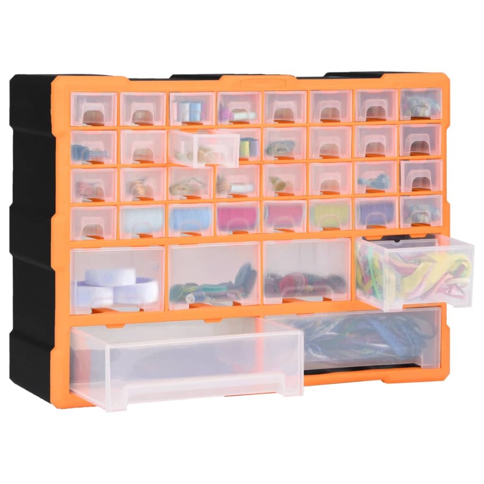 Organizador multicajones con 38 cajones 52x16x37,5