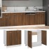 Armario bajo fregadero madera ingeniería marrón 80x46x81,5