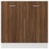 Armario bajo fregadero madera ingeniería marrón 80x46x81,5