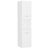 Armario de baño madera contrachapada blanco 30x30x130